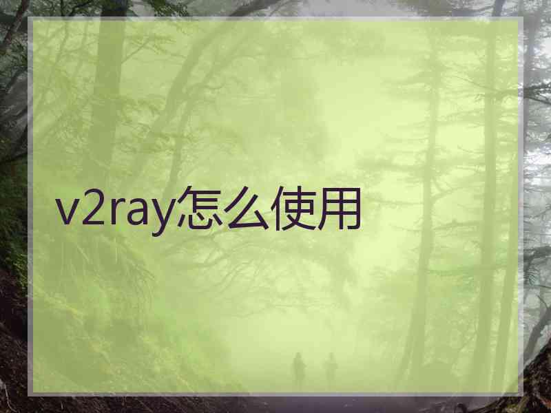 v2ray怎么使用